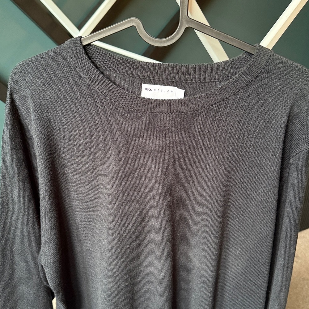 ASOS Black Crewneck Sweater